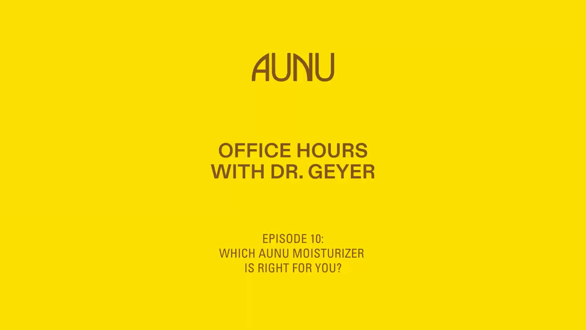 Which AUNU Moisturizer Is Right for Your Skin?